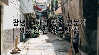 창녕 교하리 청소 전문가: 깨끗한 집, 행복한 삶!
